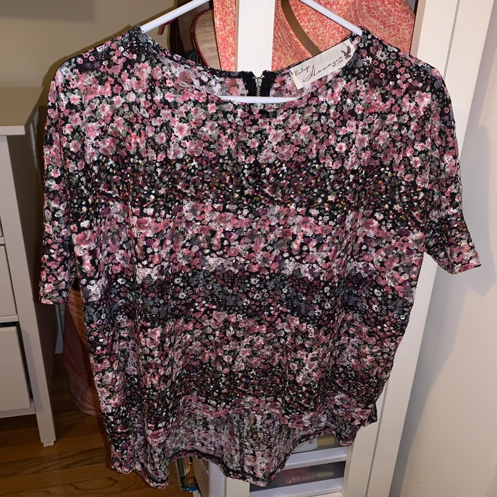 Floral high low top